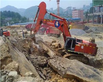 成都挖掘機施工案例